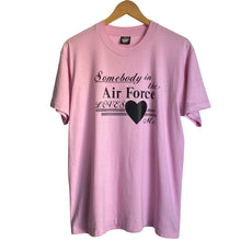 Load image into Gallery viewer, Vintage 90s 1990s Somebody in the Air Force Loves Me Single Stitch Tee Shirt