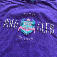 Load image into Gallery viewer, Vintage 90s 1990s Great Britain Polo Club Roll-Up Sleeve Tee Shirt