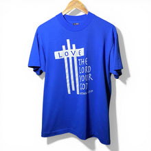 Load image into Gallery viewer, Vintage 90s 1990s Love the Lord Your God Matthew 22:37-39 Bible Verse Tee Shirt