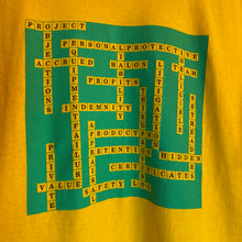 Load image into Gallery viewer, Vintage 90s 1900s Masters Advantage Product Pro Crossword Puzzle Single Stitch Tee Shirt