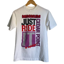 Load image into Gallery viewer, Vintage 90s 1990s Cedar Point Magnum Rollercoaster Theme Park Ride Tee Shirt