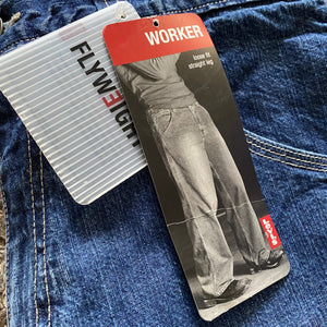 Deadstock Vintage Y2K Levi Strauss & Co. Worker Straight Leg Denim Jeans