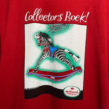 Load image into Gallery viewer, Vintage 1999 90s Hallmark Cards Collectors Rock Keepsake Ornament Tee Shirt