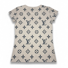 Load image into Gallery viewer, Women’s Mocha Over-Dyed Monogram Tee Shirt